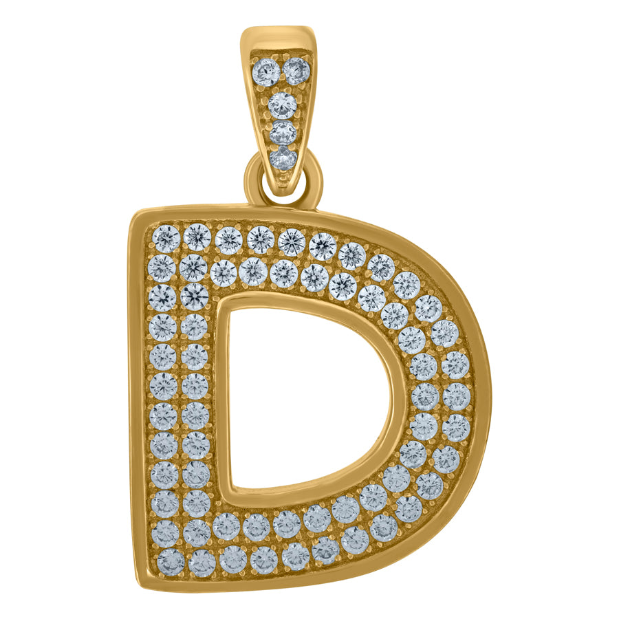 10Kt-Gold Pendant "D"