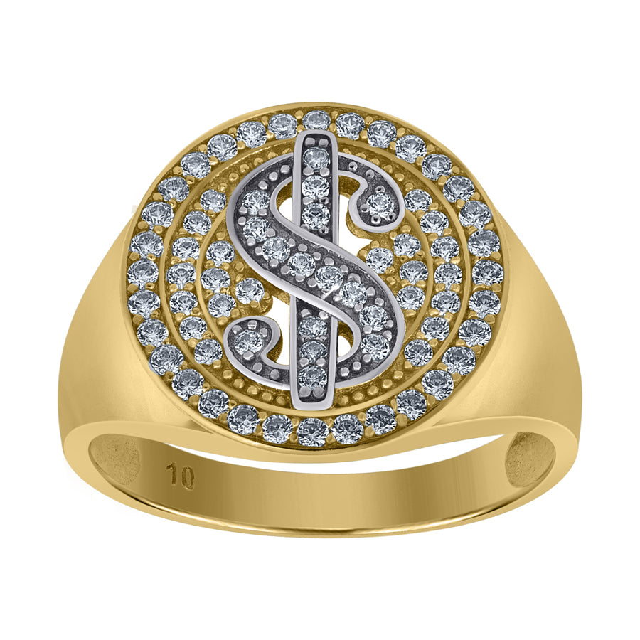 10Kt Gold Cz Ring