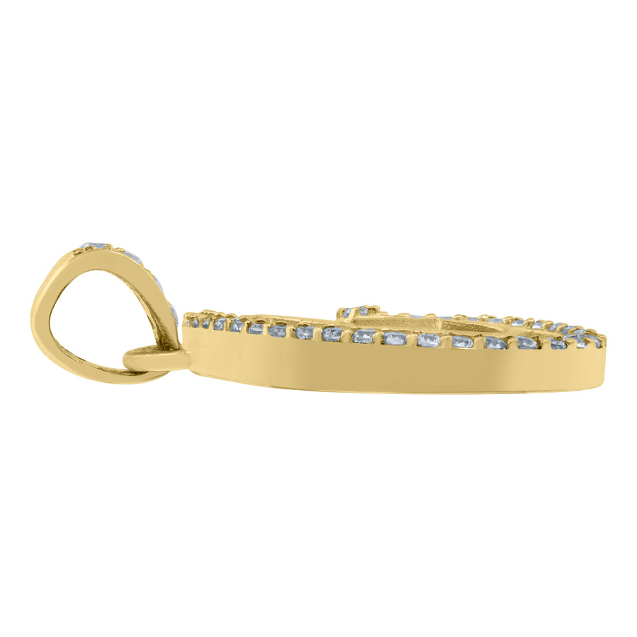 10Kt Gold Initial "G" Letter Pendant