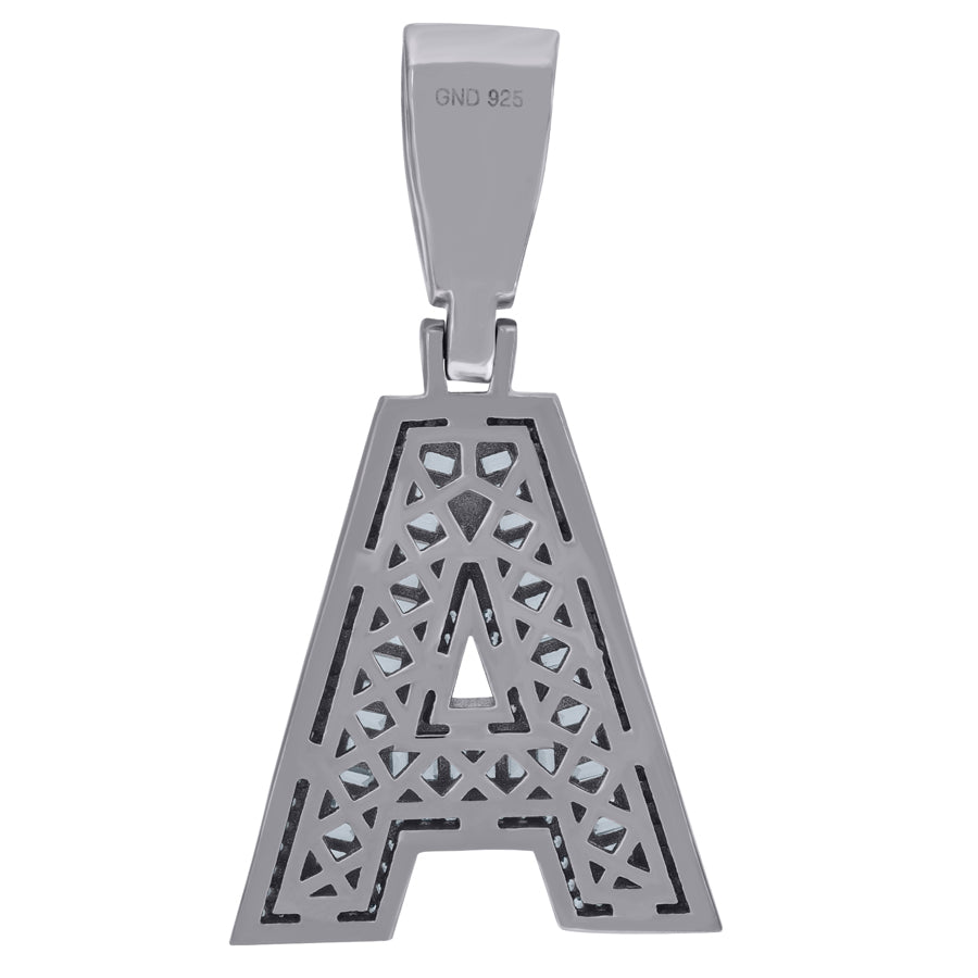 925 Sterling Silver Initial Letter "A" Pendant