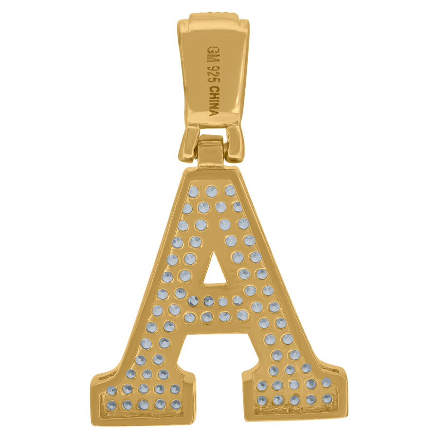 925 Sterling Silver Pendant Inital Letter "A"