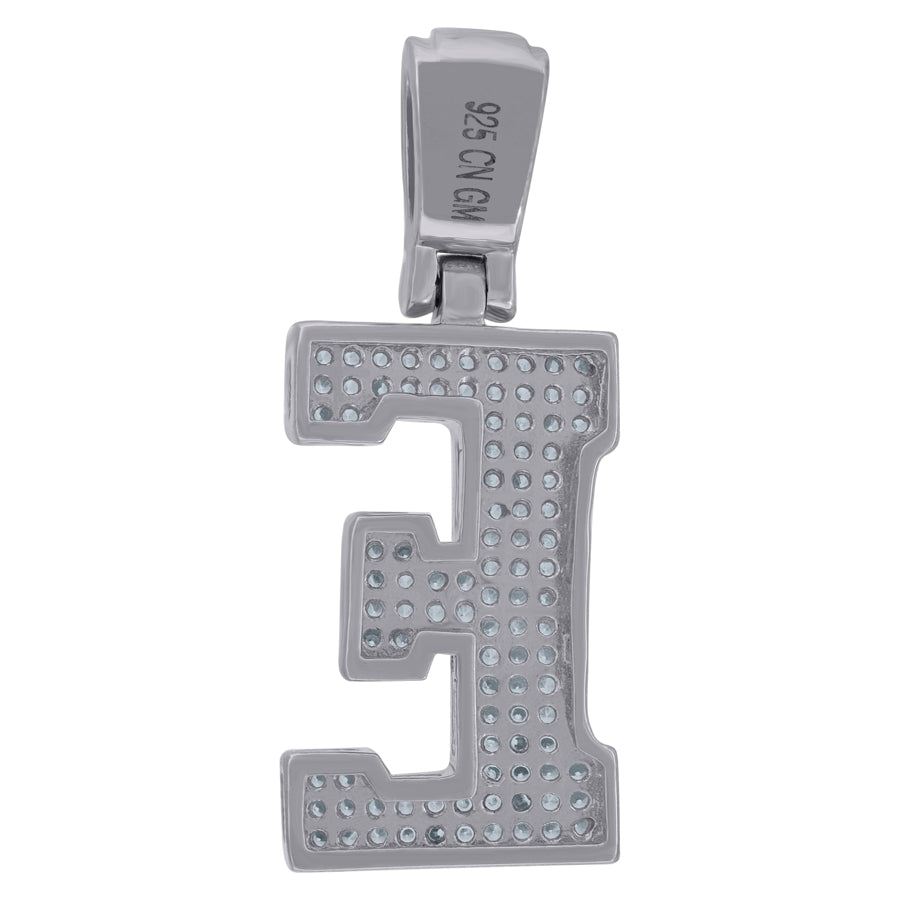 925 Sterling Silver Pendant Inital Letter "E"