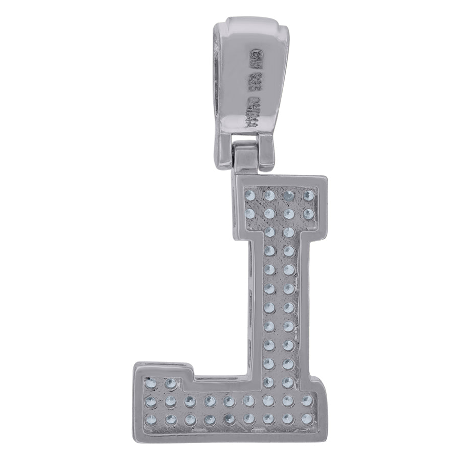 925 Sterling Silver Pendant Inital Letter "L"