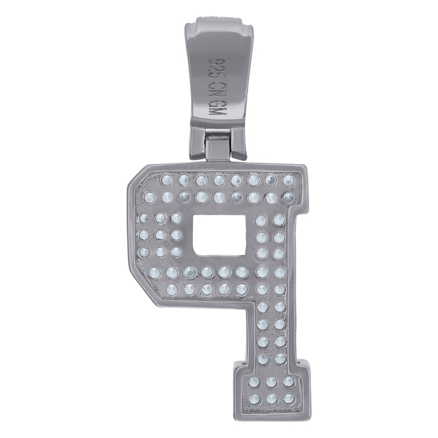 925 Sterling Silver Pendant Inital Letter "P"