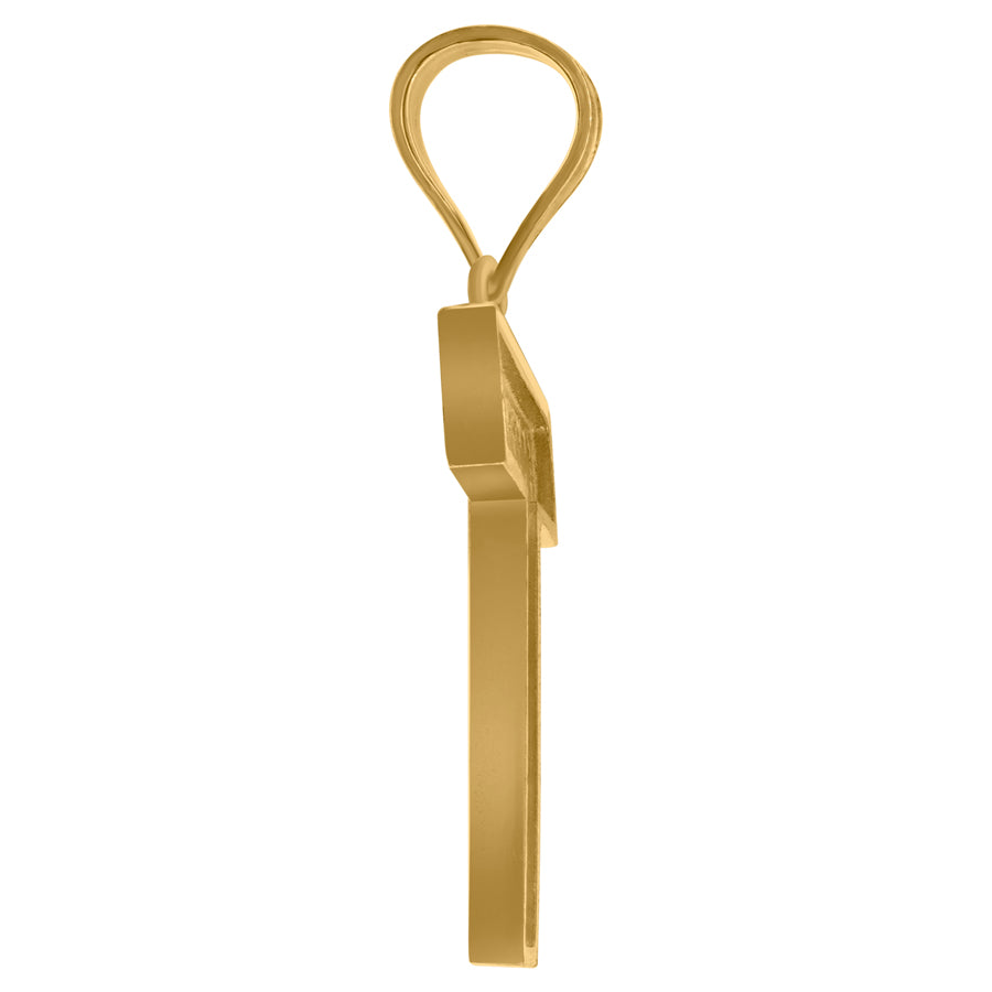 10Kt-Gold Pendant "T"