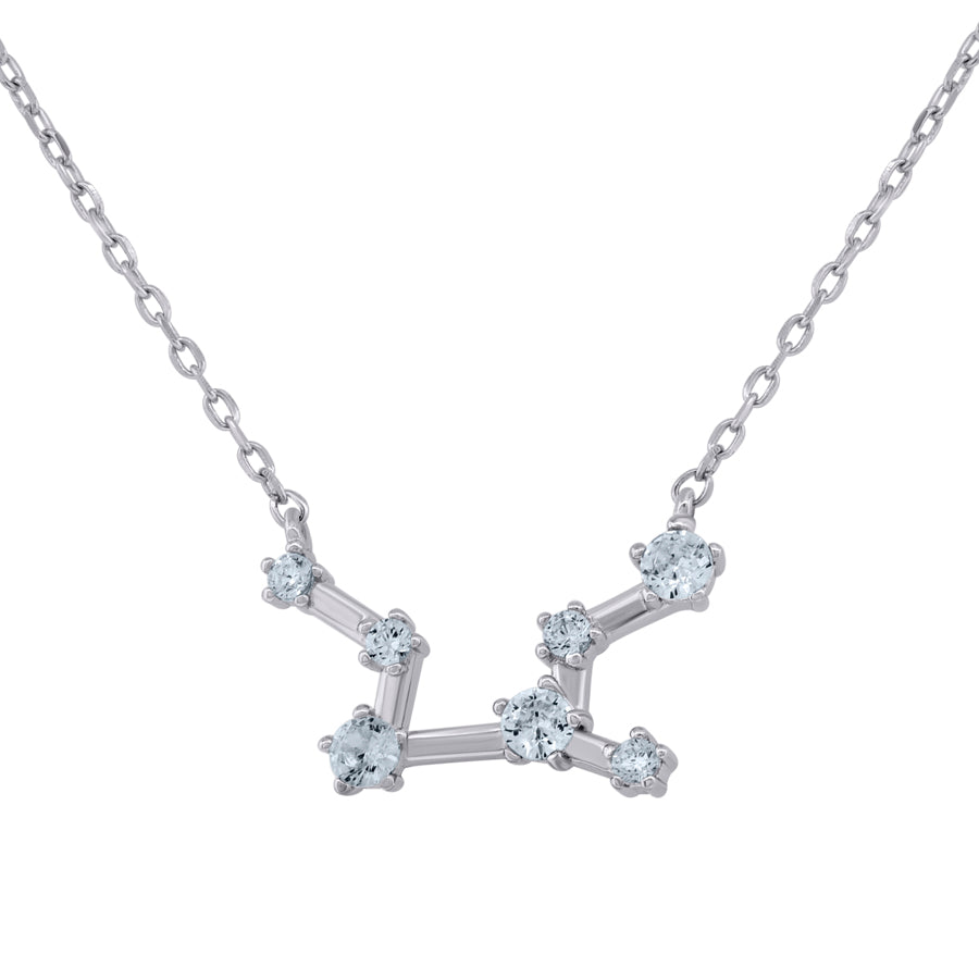 925 Sterling Silver Virgo 18" Necklace