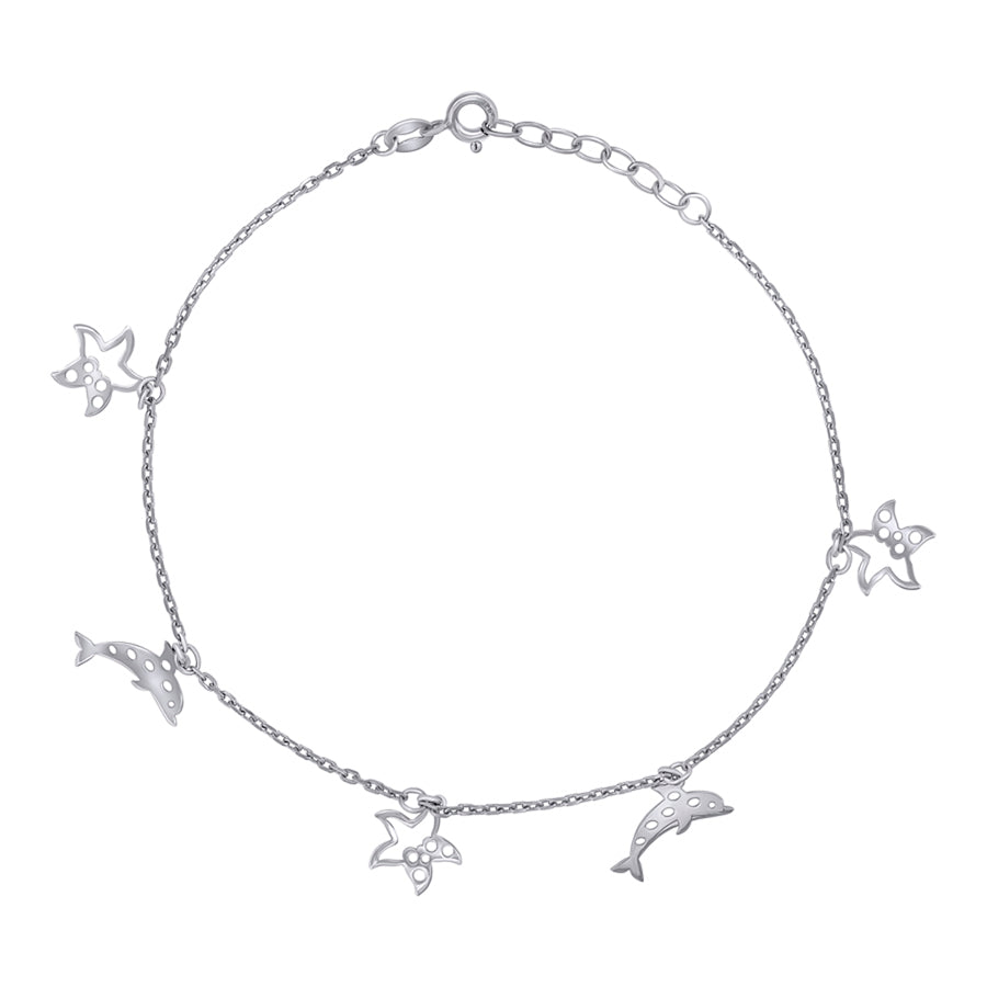 925 Sterling Silver Anklet-10"