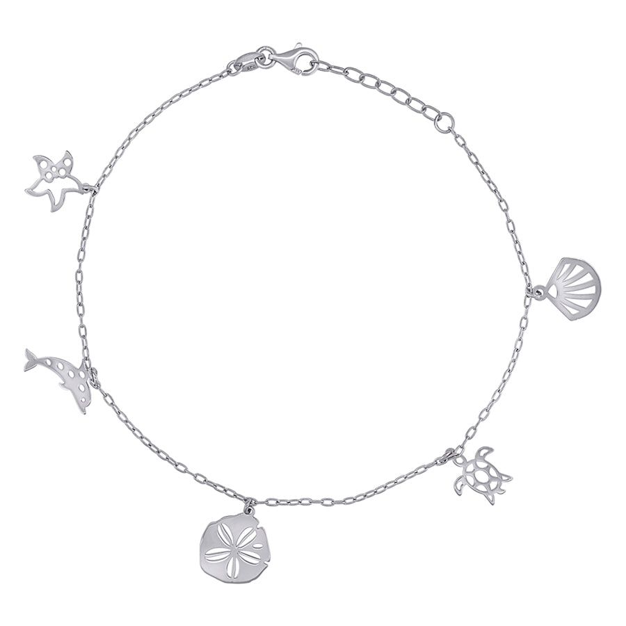 925 Sterling Silver Anklet-10"
