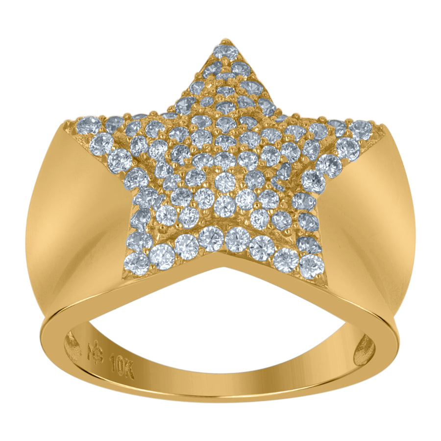 10K Gold Cz Ring