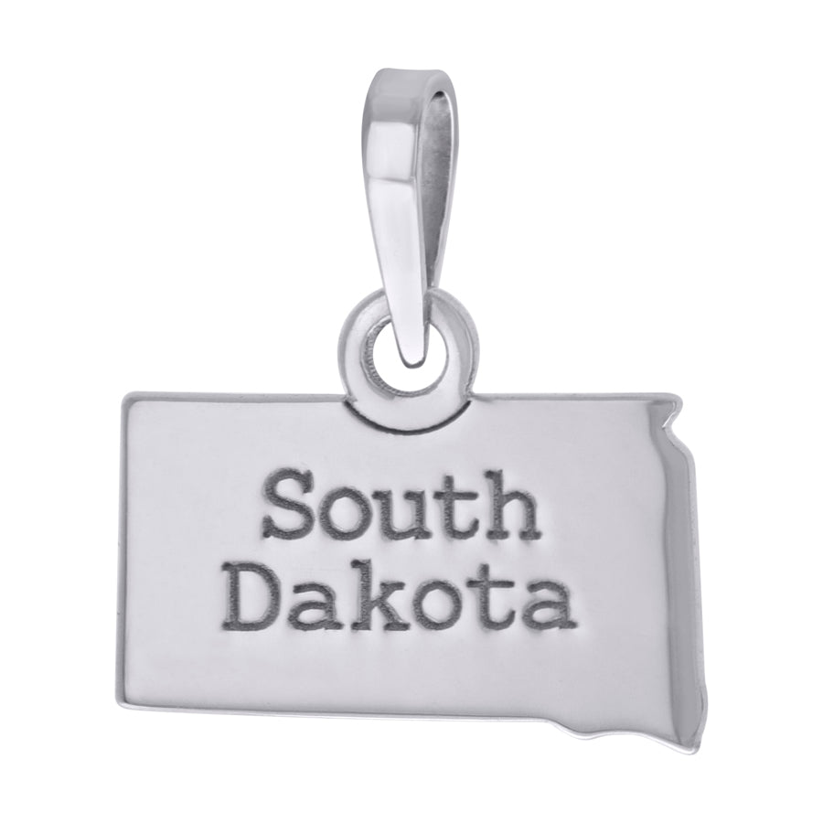 925 Sterling Silver South Dakota Pendant