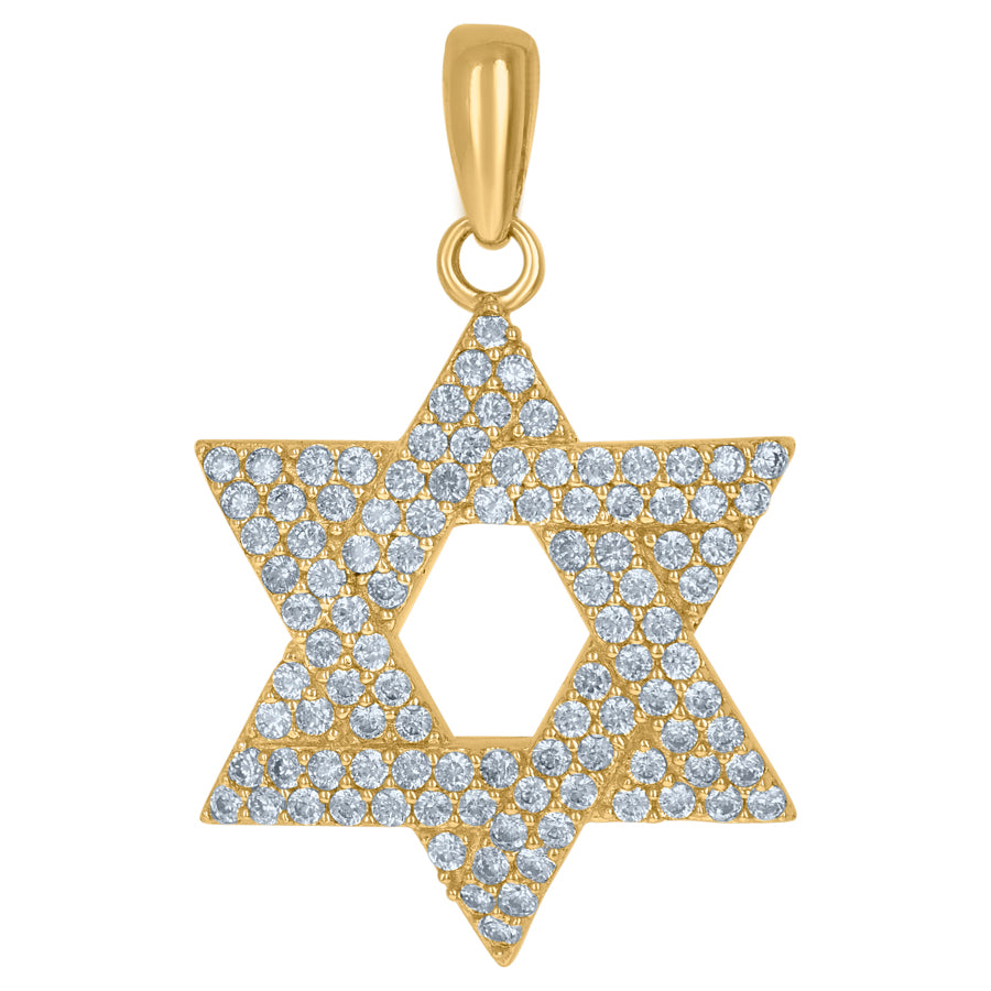 10Kt Gold Cz Pendant
