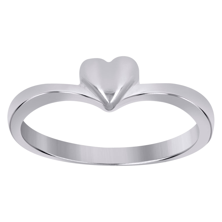 925 Sterling Silver Heart Ring S5 To S8