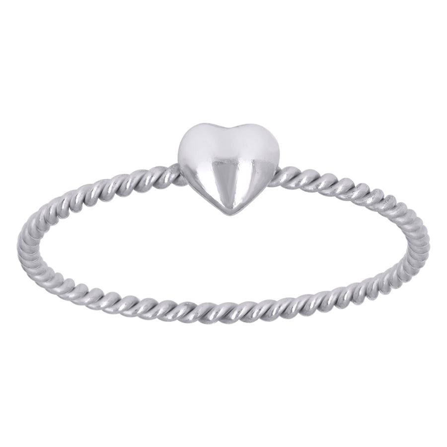 925 Sterling Silver Heart Ring S5 To S8