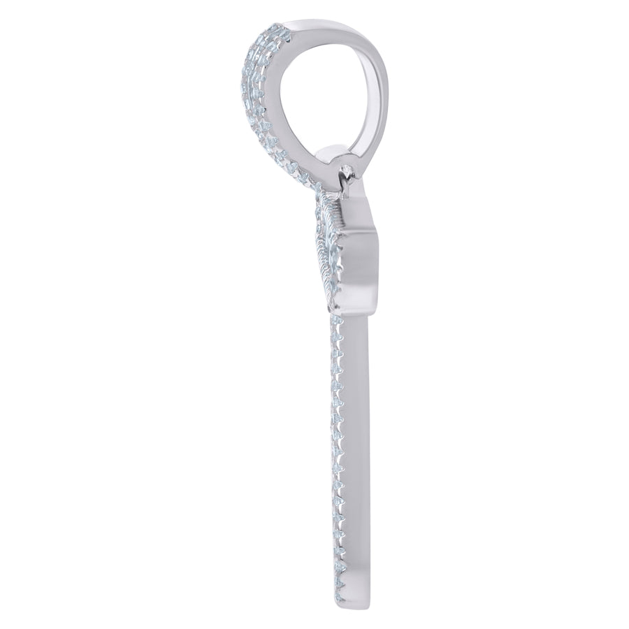 925 Sterling Silver Initial Pendant "T"