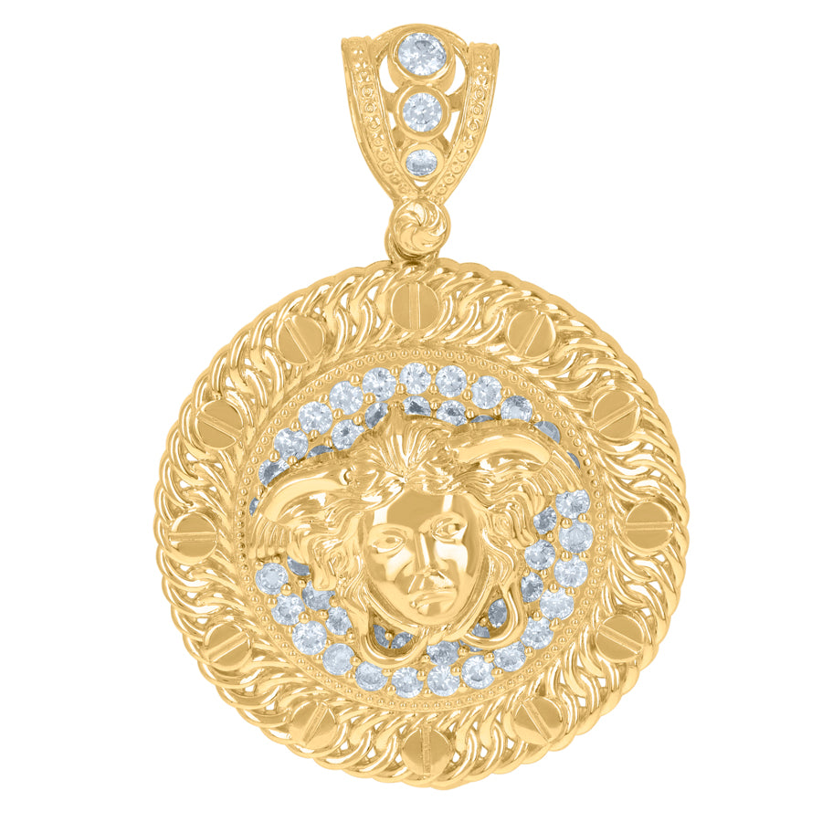 10Kt Gold Cz Pendant