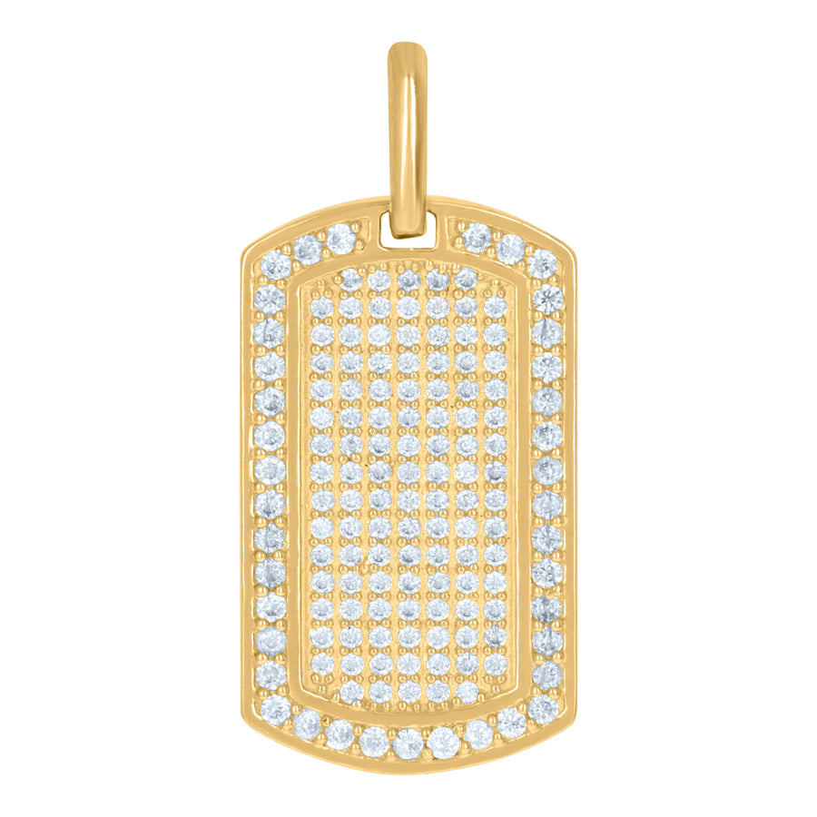 10Kt Gold Cz Pendant