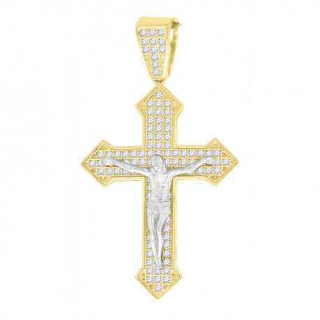 10K Gold Cz Charm