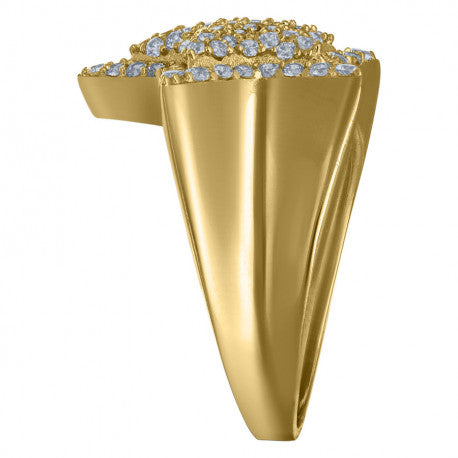 10K Gold Cz Ring