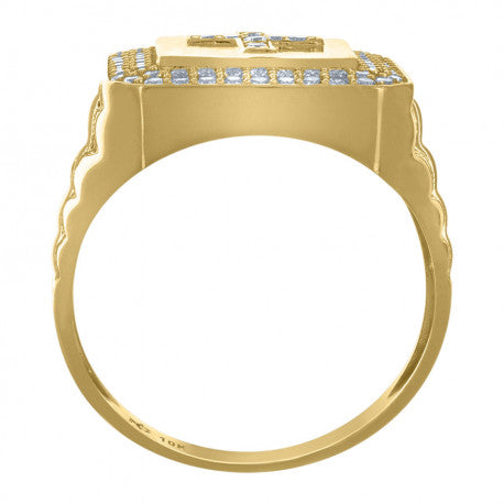 10K Gold Cz Ring