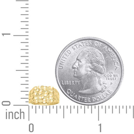 10K Gold Nugget Ring S6-S10