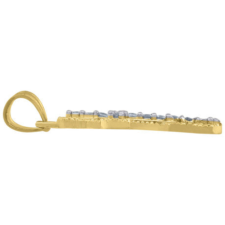 10Kt Gold Cz Pendant