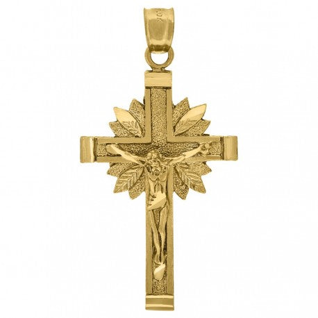 10Kt Cz Cross Charm