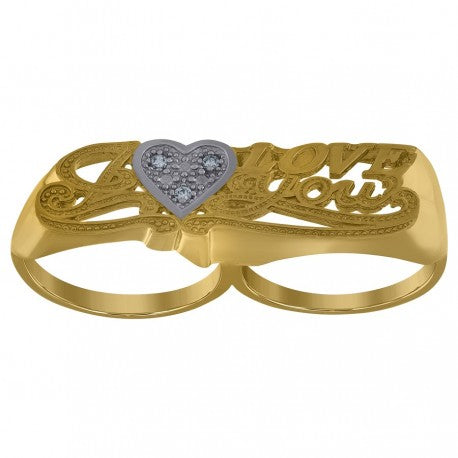 10Kt Gold 2-Ring