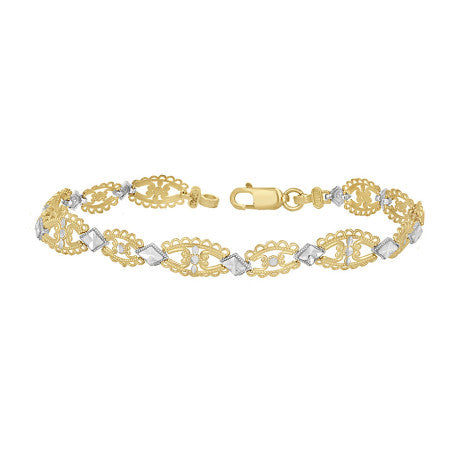 10Kt Gold 8" Bracelet