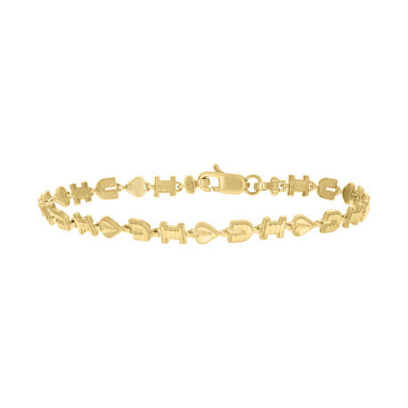 10Kt Gold 8" Bracelet