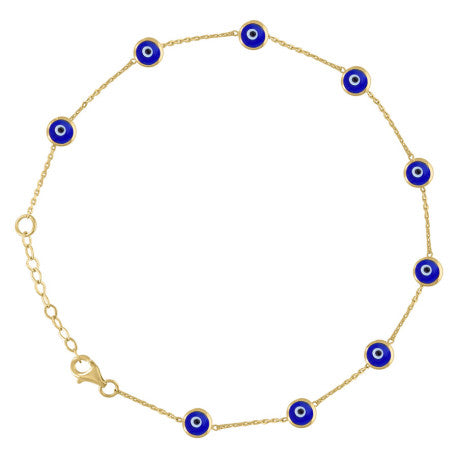10Kt Gold Anklet 10"