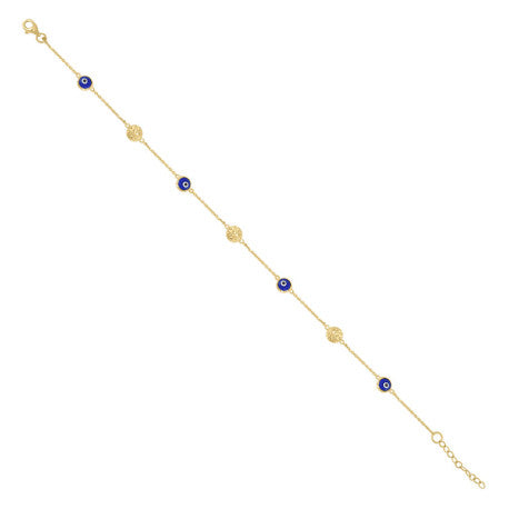 10Kt Gold Anklet 10"