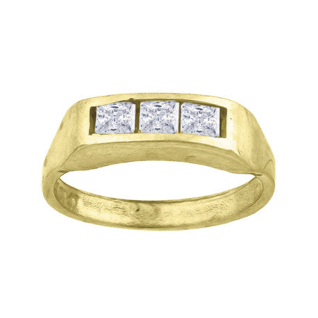 10Kt Gold Cz Baby Ring