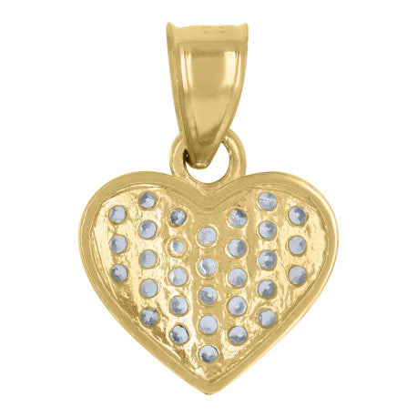 10Kt Gold Cz Pendant