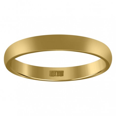 10KT GOLD COMFIT WEDDING BAND 3MM