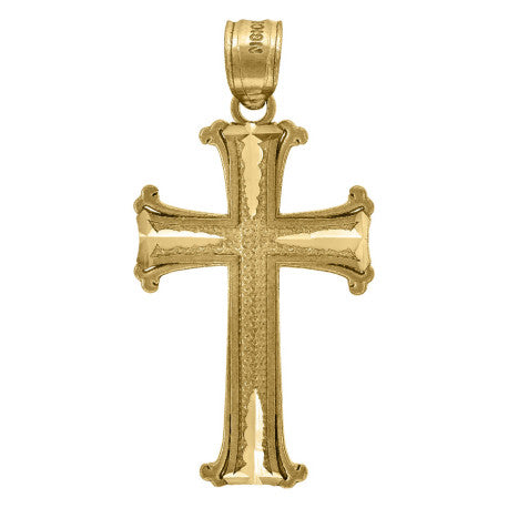 10Kt-Gold Cross Pendant