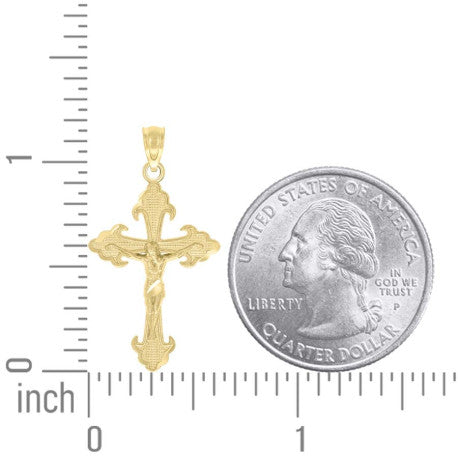 10Kt-Gold Cross Pendant