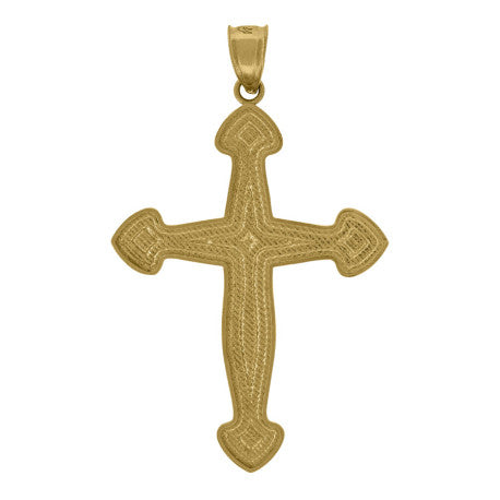 10Kt-Gold Cross Pendant
