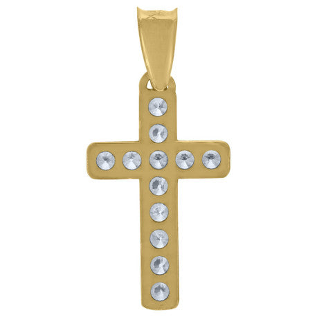 10Kt Gold Cz Pendant