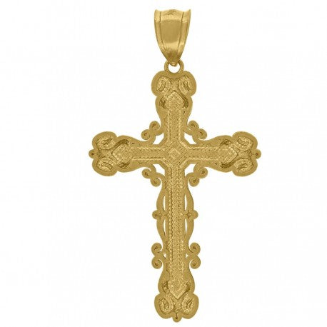 10Kt-Gold Cross Pendant