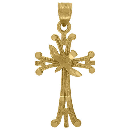 10Kt-Gold Cross Pendant