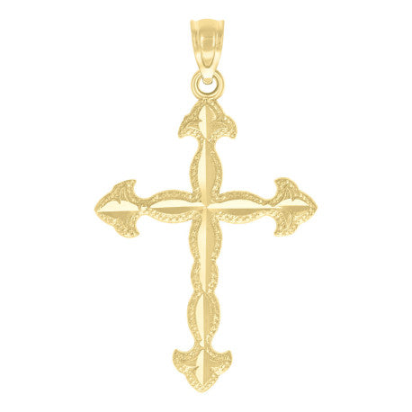 10Kt-Gold Cross Pendant