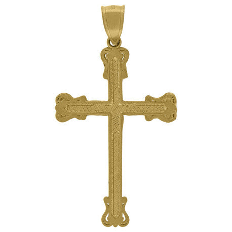 10Kt-Gold Cross Pendant