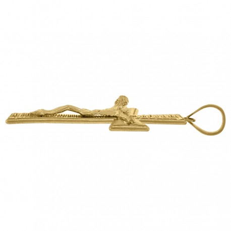 10Kt-Gold Cross Pendant