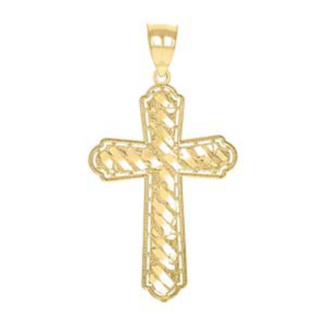 10Kt-Gold Cross Pendant