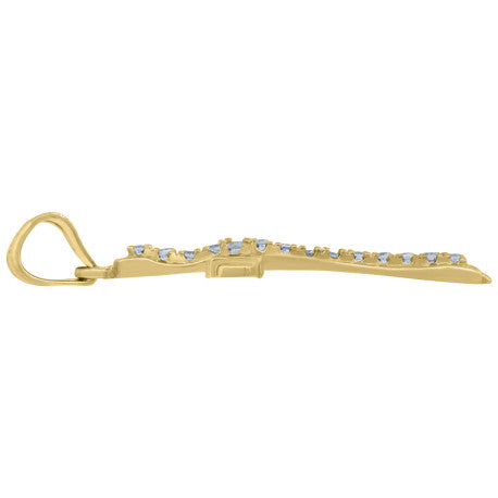 10Kt Gold Cz-Charm