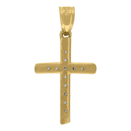 10Kt Gold Cz Pendant