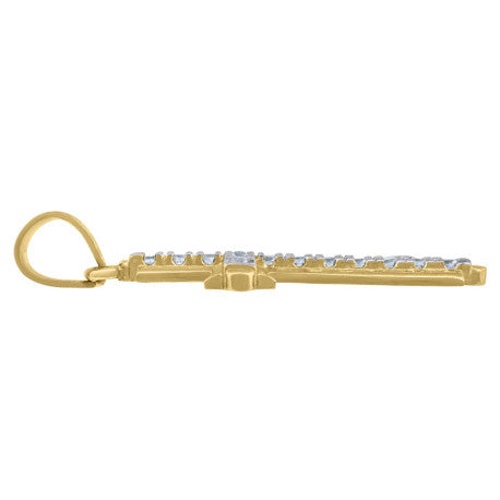 10Kt Gold Cz Pendant
