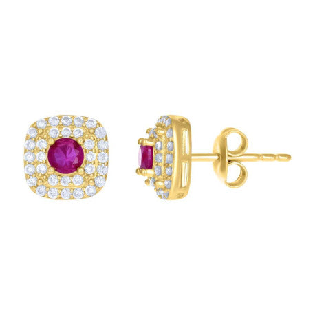 10Kt Gold Cz Earrings