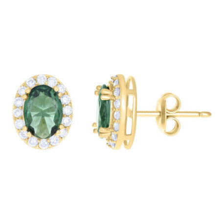 10Kt Gold Cz Earrings