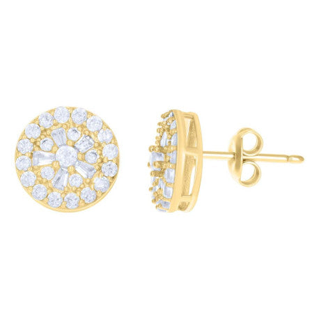 10Kt Gold Cz Earrings